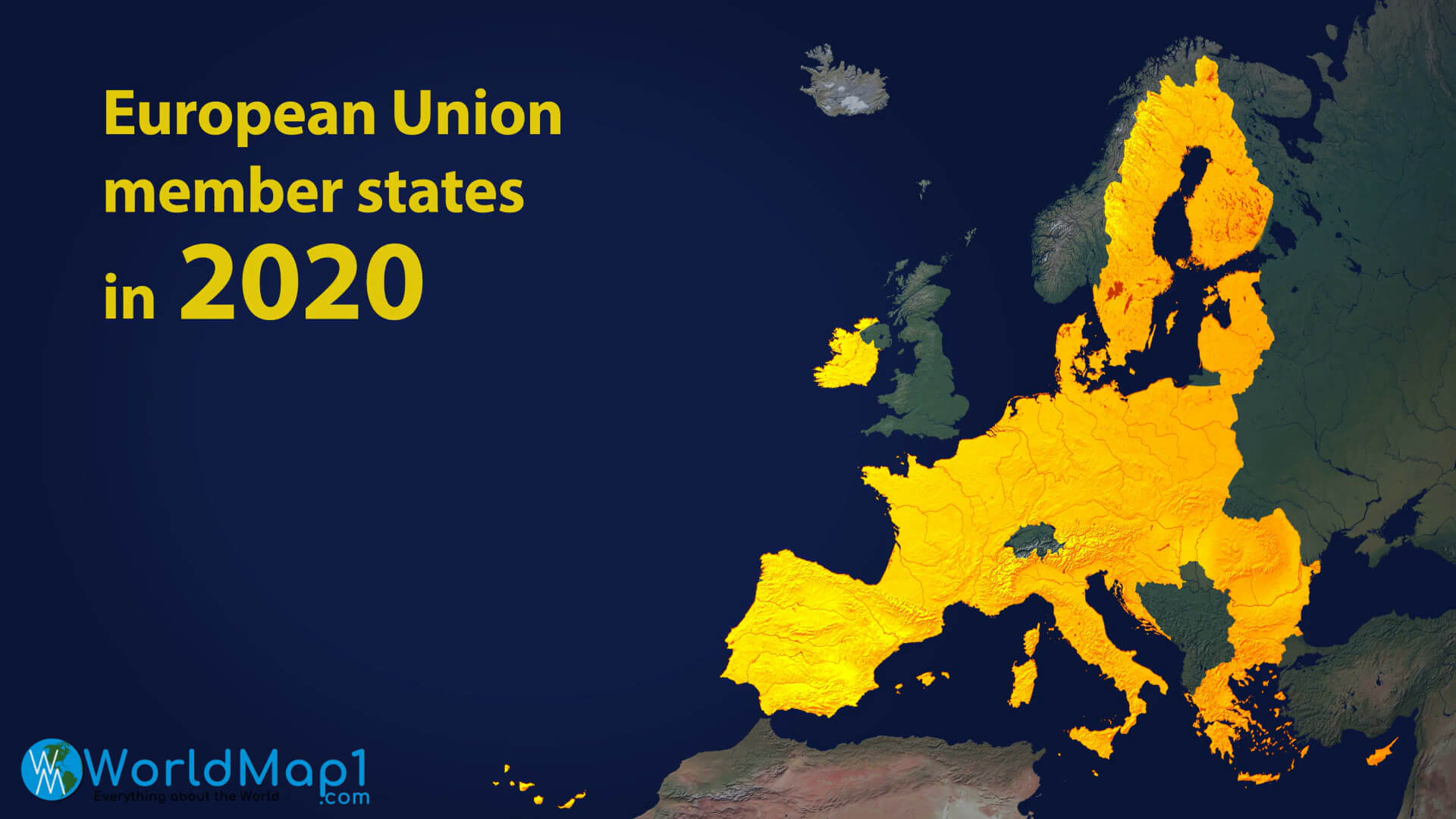 Avrupa Birliği Üye Devletleri Haritası 2020